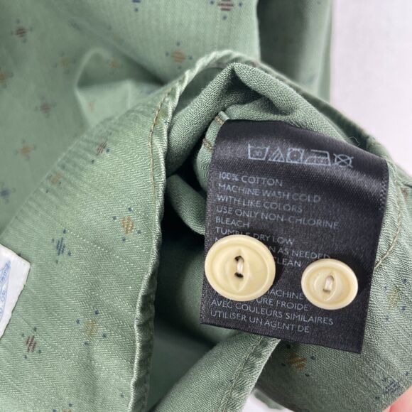 CPO PROVISIONS Shirt Mens M Southwestern Button Down Long Sleeve Cotton Green - Picture 14 of 16